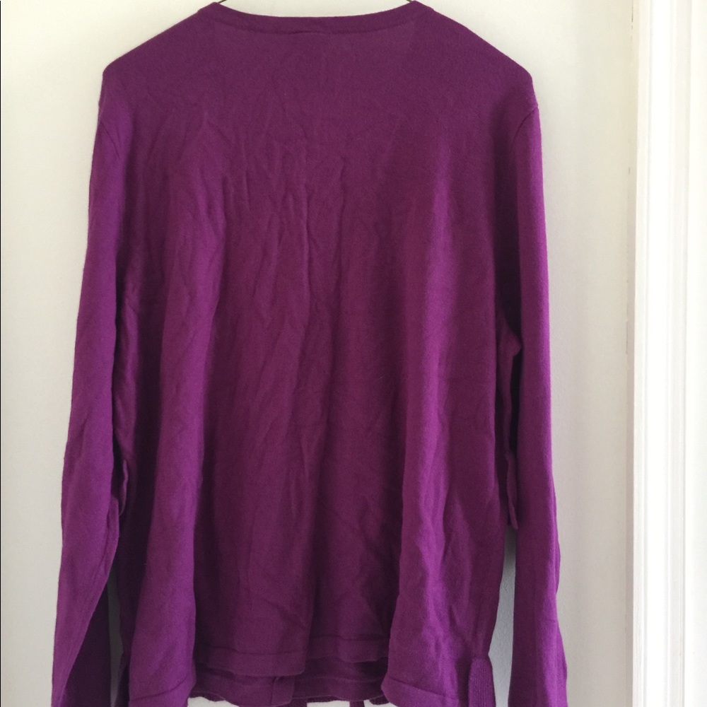 Ann Taylor open front Ruffle Cardigan - Picture 5 of 8